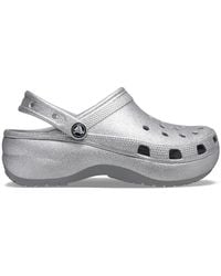 Crocs™ Classic Platform Glitter Clog - Grey