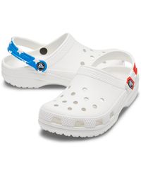 crocs red white and blue