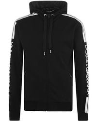 nike half zip hoodie with taped side stripe