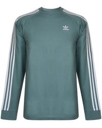 adidas men's originals long sleeve pique tee