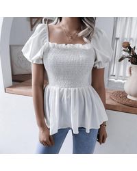 Peplum Tops for Women - Up to 74% off 