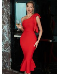 Red Cocktail and party dresses for Women | Lyst