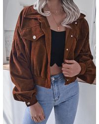 corduroy womens coat