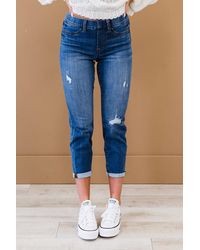 Crystal Wardrobe Judy Blue Chasing Dreams Pull-on Cropped Jeans
