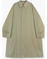 ANATOMICA Single Raglan Gabardine Coat I Olive - Green