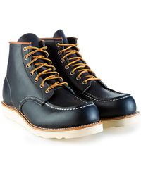 Red Wing 6-inch Classic Moc Boot Navy Portage Leather - Blue