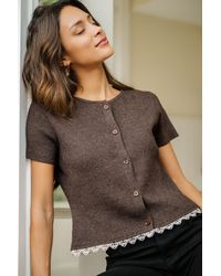 CUPSHE - Gebreide Top Met Ochtendbrunch - Lyst