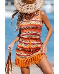CUPSHE - Mini Abito A Righe Kiln It - Lyst