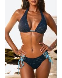 CUPSHE - In The Zone Blauwe Bikiniset - Lyst