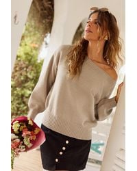 CUPSHE - Suéter Color Camel Para Una Cita Para Tomar Café - Lyst