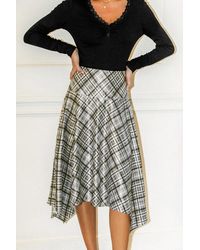 CUPSHE - Geruite Midi-Rok - Lyst