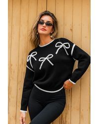 CUPSHE - Suéter Con Lazo Lateral Dulce - Lyst