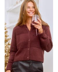 CUPSHE - Cárdigan Rojo Para Toda La Noche - Lyst