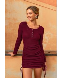 CUPSHE - Stijlvol Rood Mini-Jurkje - Lyst