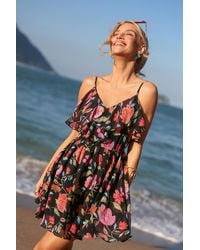 CUPSHE - True Colors Bloemen Mini Jurk - Lyst