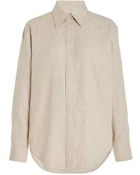 Brandon Maxwell - Allie Button Up Boyfriend Shirt - Lyst