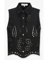 Hevron - Katja Top Eyelet - Lyst