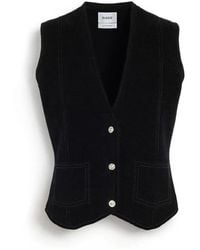 Barrie - Suede-Effect Sleeveless Jacket - Lyst