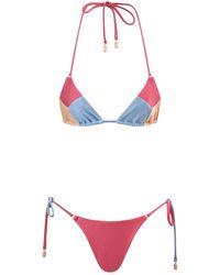 Zimmermann - Wanderlust Splice Tri Bikini - Lyst