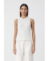 Closed - Ss Crew Neck Racer Top - Lyst