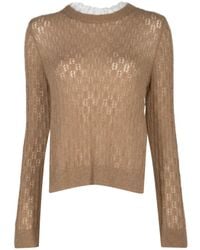 Sea - Teagen Knit Combo Ls Sweater - Lyst