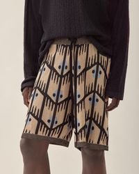 Commas - Geometric Jacquard Short - Lyst