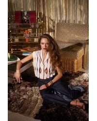 SHANTALL - Irregular Assembles Crop Top - Lyst