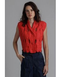 SHANTALL - Irregular Assembled Crop Top - Lyst