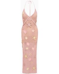 LoveShackFancy - Macie Beaded Crochet Maxi Dress - Lyst
