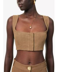 LeKasha - Jirja Linen Bralette Tobacco (Final Sale) - Lyst