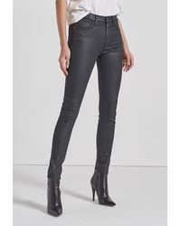 Current/Elliott The High Waist Ankle Skinny Jean - Black