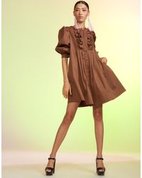 Cynthia Rowley Kira Cotton Pintuck Dress - Multicolor