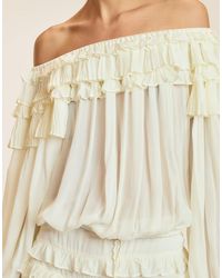 Cynthia Rowley - Bella Ruffle Blouse - Lyst
