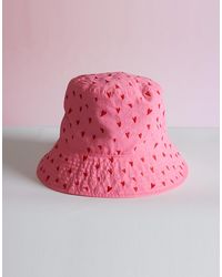 Cynthia Rowley Sweetheart Embroidered Bucket Hat - Multicolor