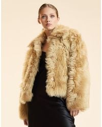 Cynthia Rowley - Shearling Cropped Jacket - Lyst