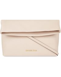 MICHAEL Michael Kors Daria Fold-over Clutch - Natural