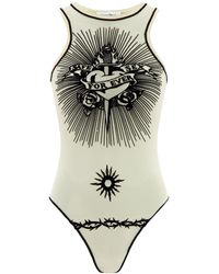 Jean Paul Gaultier - Safe Sex Tattoo Body White In Polyamide - Lyst