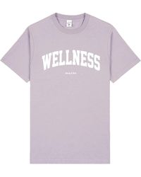 Sporty & Rich - Wellness Ivy T-shirt Liliac In Cotton - Lyst