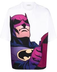 Lanvin T-shirt con stampa grafica oversize x Batman - Bianco