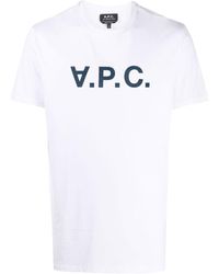 A.P.C. - T-shirts And Polos Blue - Lyst