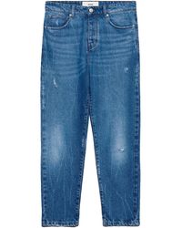 Ami Paris - Tapered Fit Jeans Blue In Cotton - Lyst