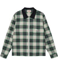 Stussy Brent Plaid-pattern Cotton Shirt in Tan (Yellow) for Men - Lyst