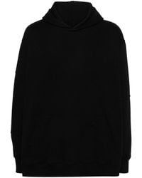 MM6 by Maison Martin Margiela - Oversized Hoodie Black In Cotton - Lyst