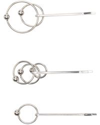 Jean Paul Gaultier - Piercing Hair Pins Silver Plated In Brass - Lyst