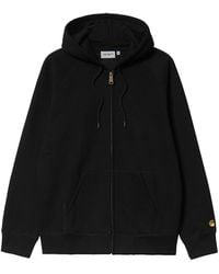Carhartt - Hooded Chase Jacket Men Black In Cotton - Lyst