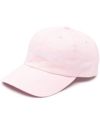 Honey Fucking Dijon Logo-embroidered Baseball Cap - Pink