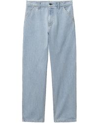 Carhartt - Single Knee Jeans Blue In Cotton - Lyst