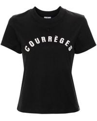Courreges - Ac Straight Cotton T-Shirt - Lyst