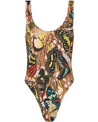 Jean Paul Gaultier - Swimsuit Papillo Multicolor In Polyester - Lyst
