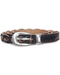 Our Legacy - 2 Cmq Braided Belt Men Black In Leather - Lyst